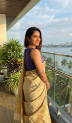 Brocade Highneck Blouse