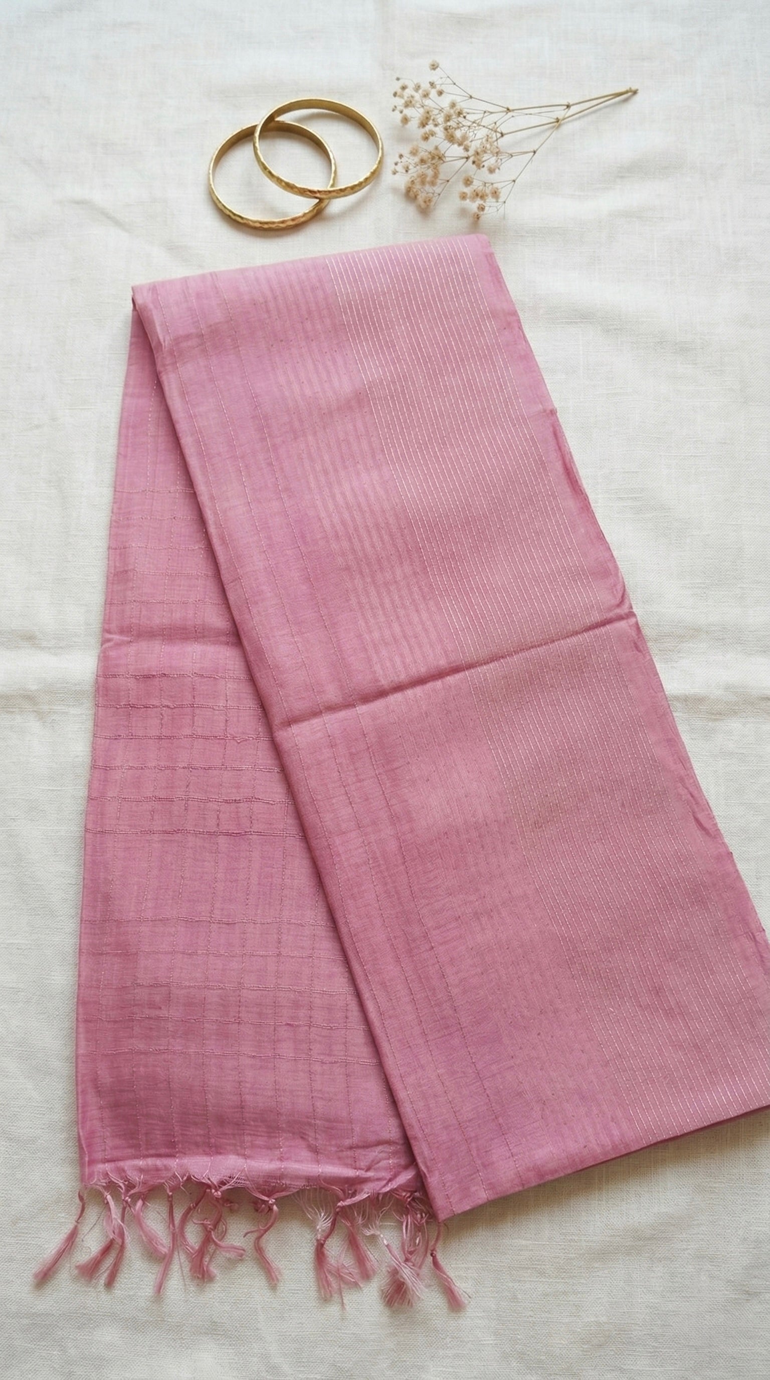 Semi Tussar Pastel Saree