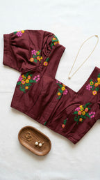 Blossom - Floral Embroidered puff Sleeve Blouse
