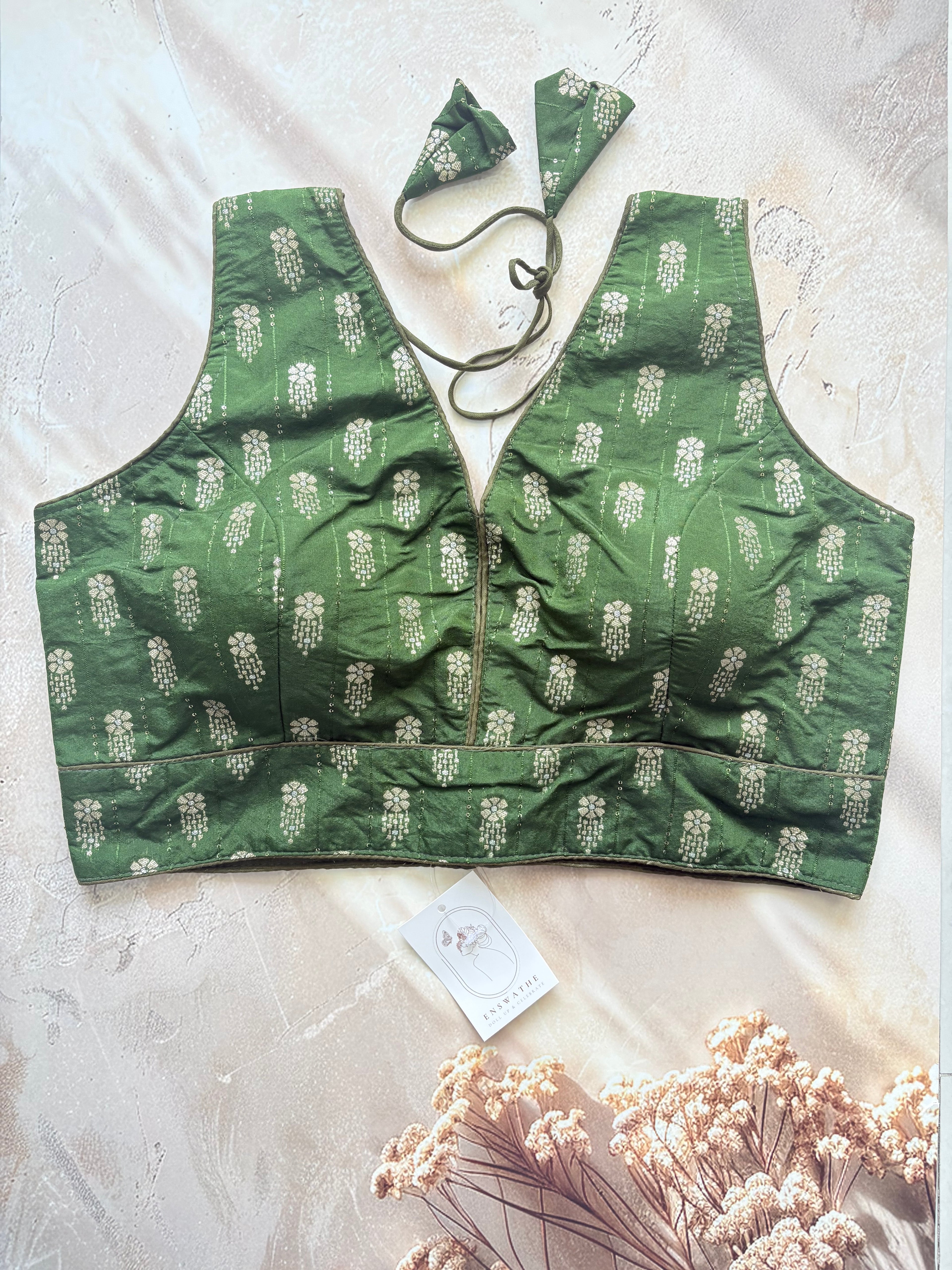 Self Woven Brocade Blouse