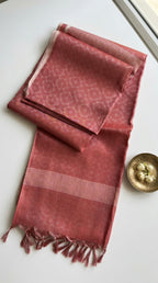 Semi Tussar Tissue Saree in self weave design
