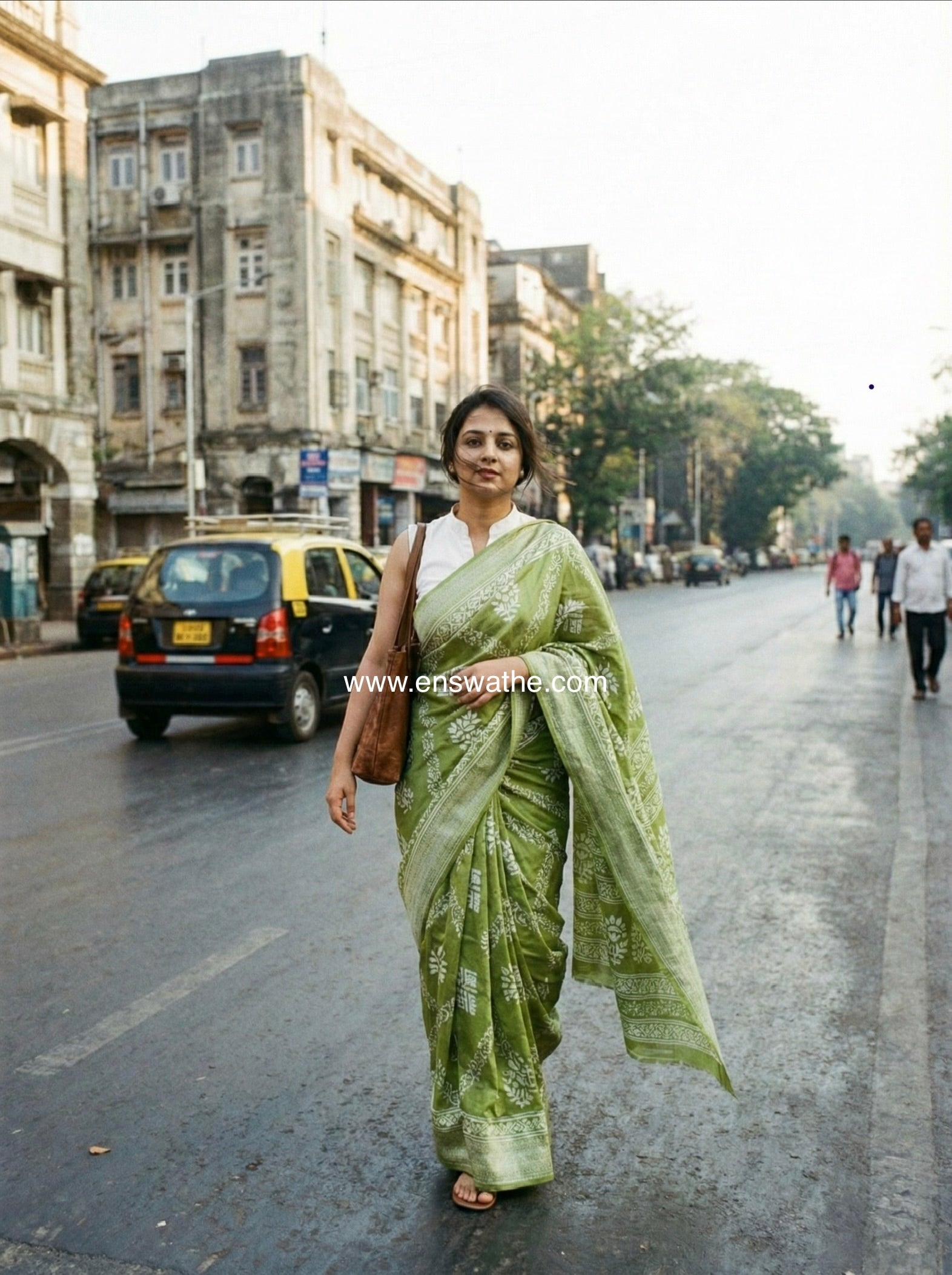 Dola silk saree with ikkat print