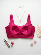 Zarina - Solid Sleeveless u neck blouse