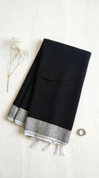 Linen Plain Saree