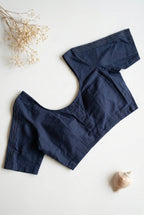 Cotton Silk Half Sleeve Non padded Blouse