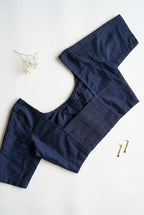 Cotton Silk Half Sleeve Non padded Blouse