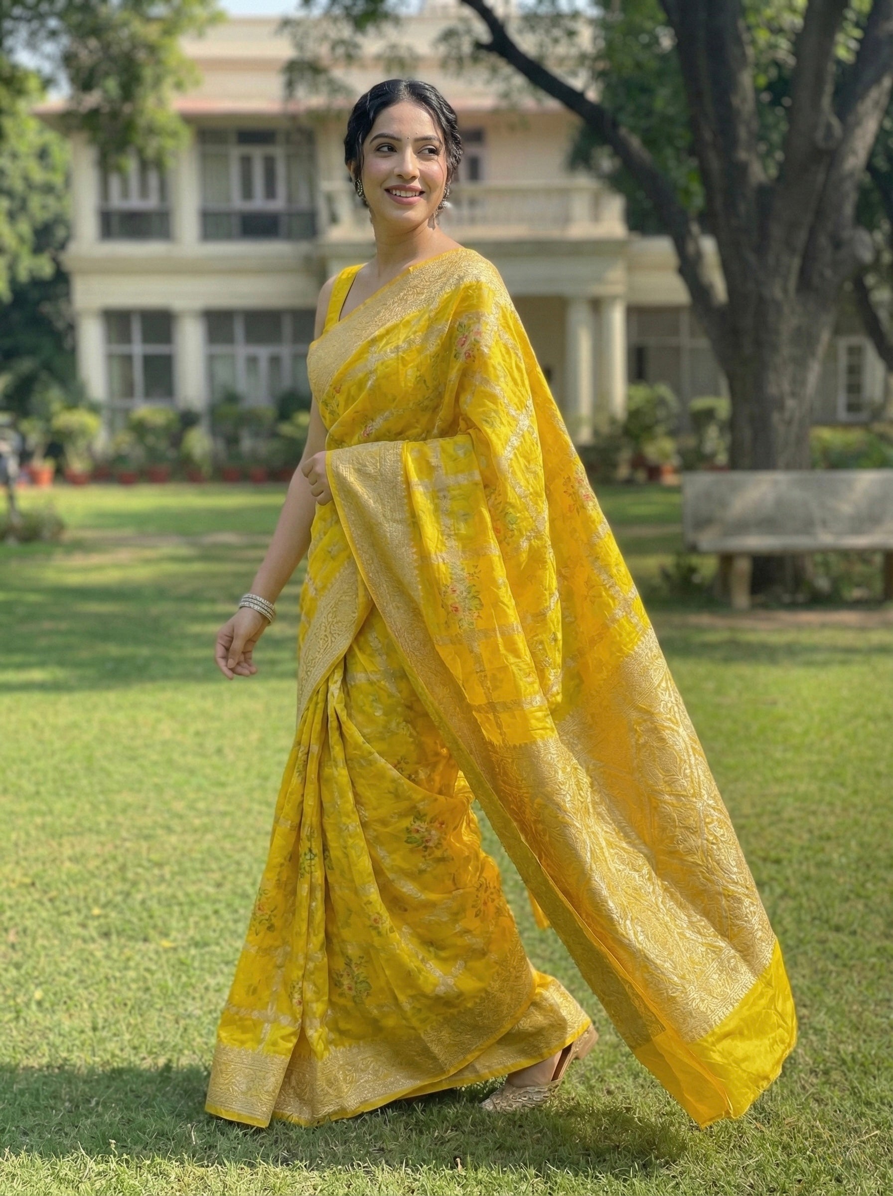 Russian silk saree