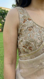 Thread and Zari heavy embroidered Blouse