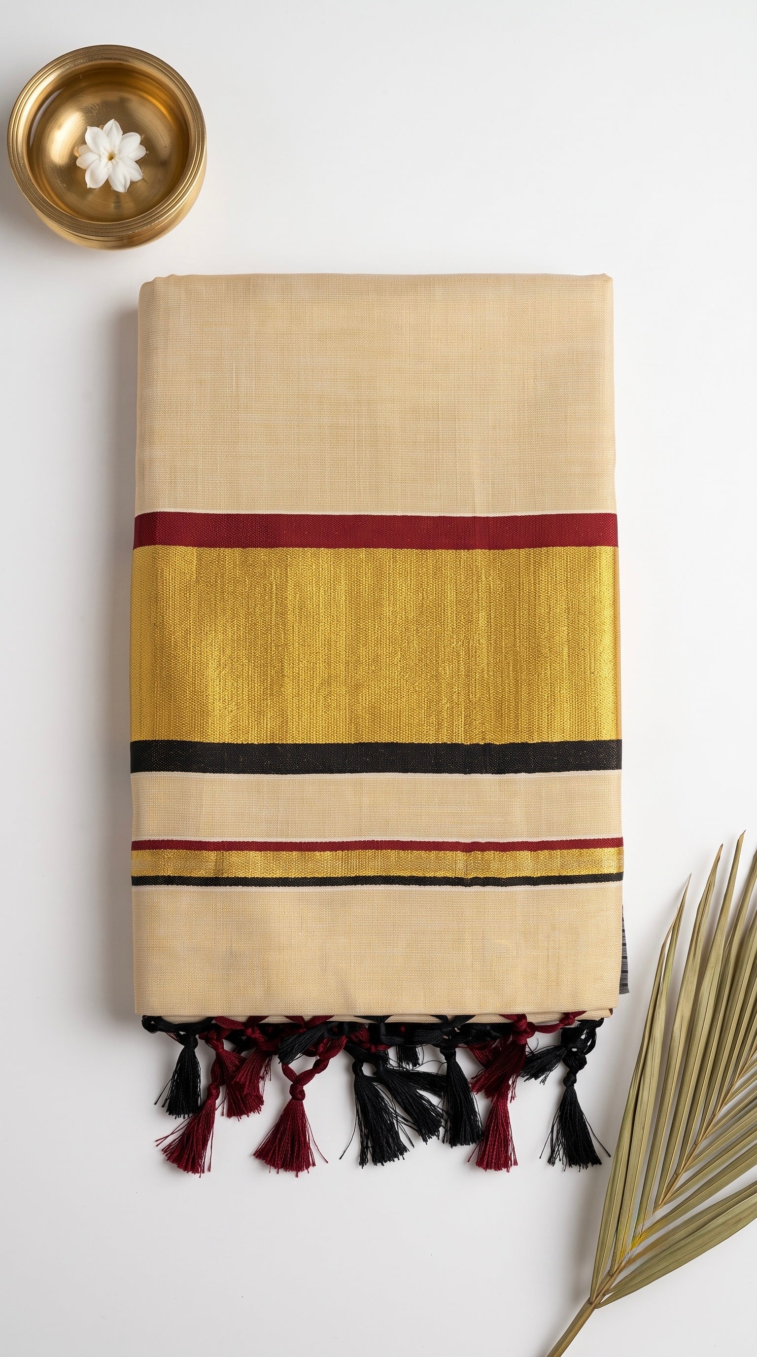 Mayookham-Kerala soft tissue saree with Checkered Border