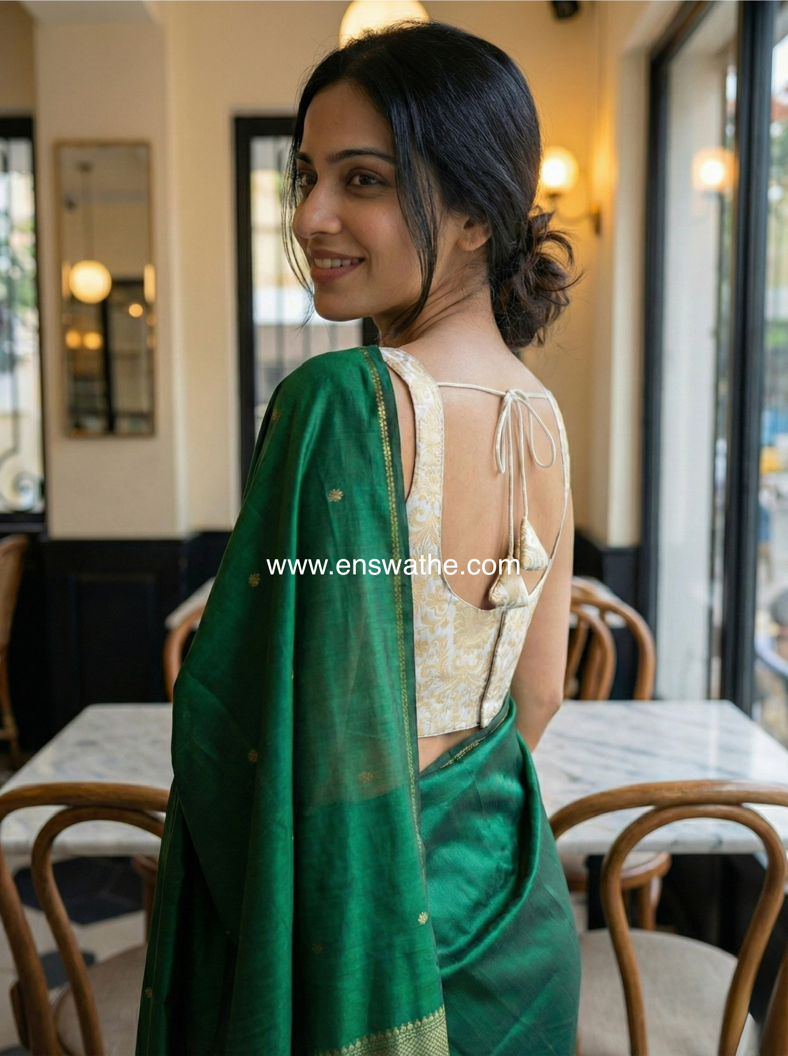 Brocade corset blouse