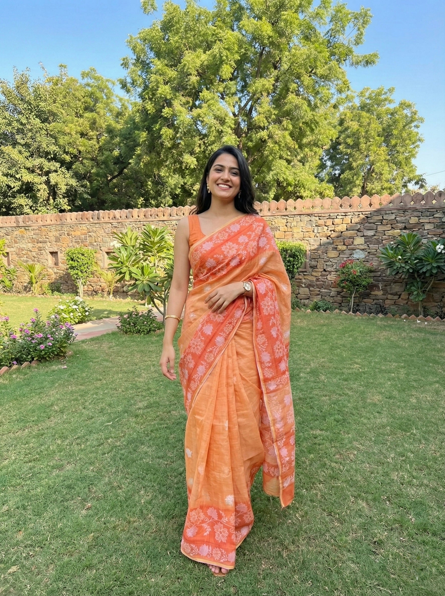Chanderi Cotton Saree
