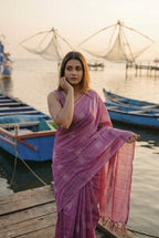 Bhagalpuri semi tussar silk saree