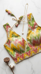Ikkat Multicolour Tissue Blouse