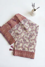 Multicolour Chanderi silk-cotton blend saree with woven motifs