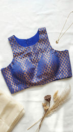 Brocade Highneck Blouse