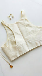 Razor cut solid blouse