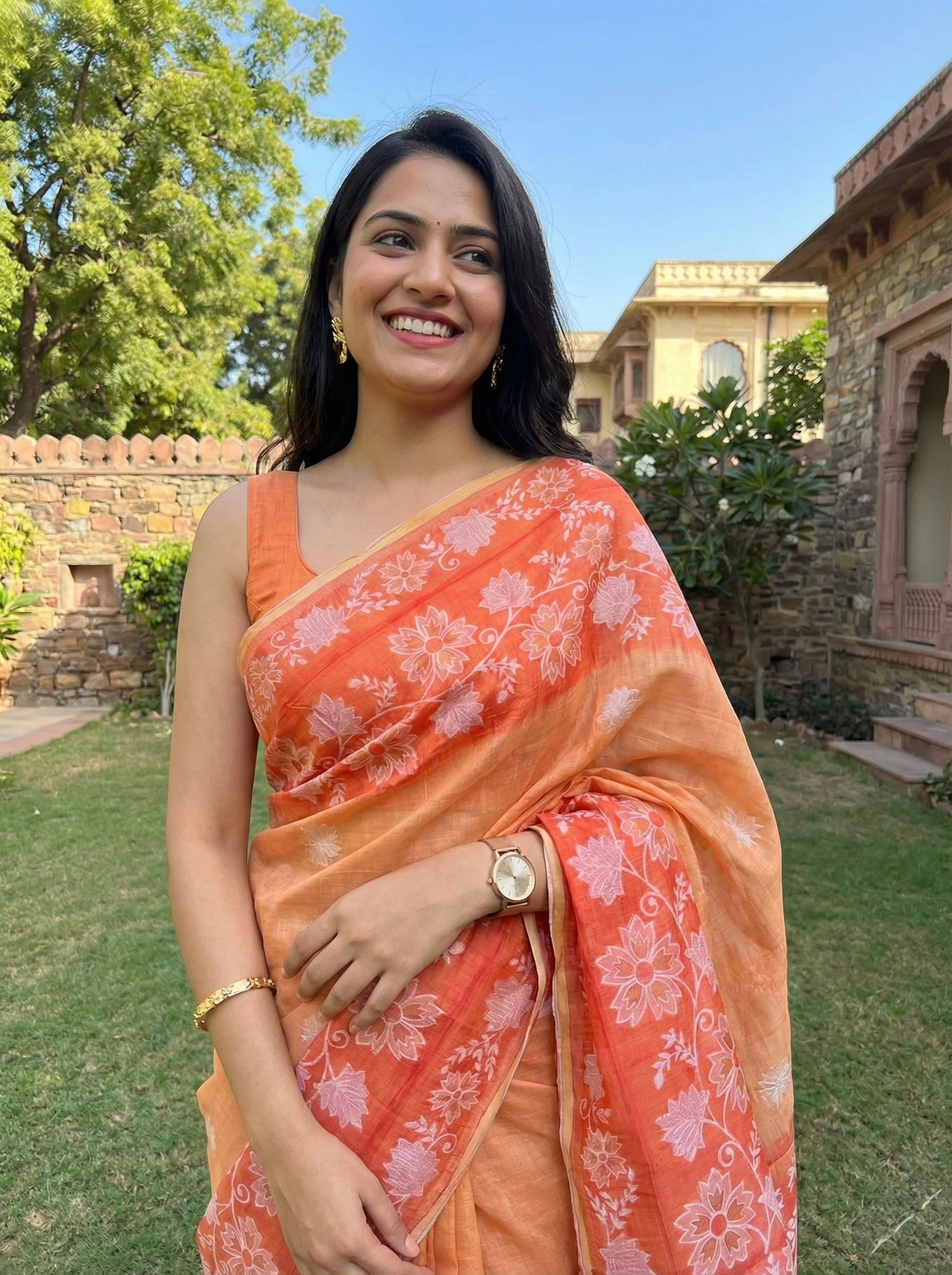 Chanderi Cotton Saree