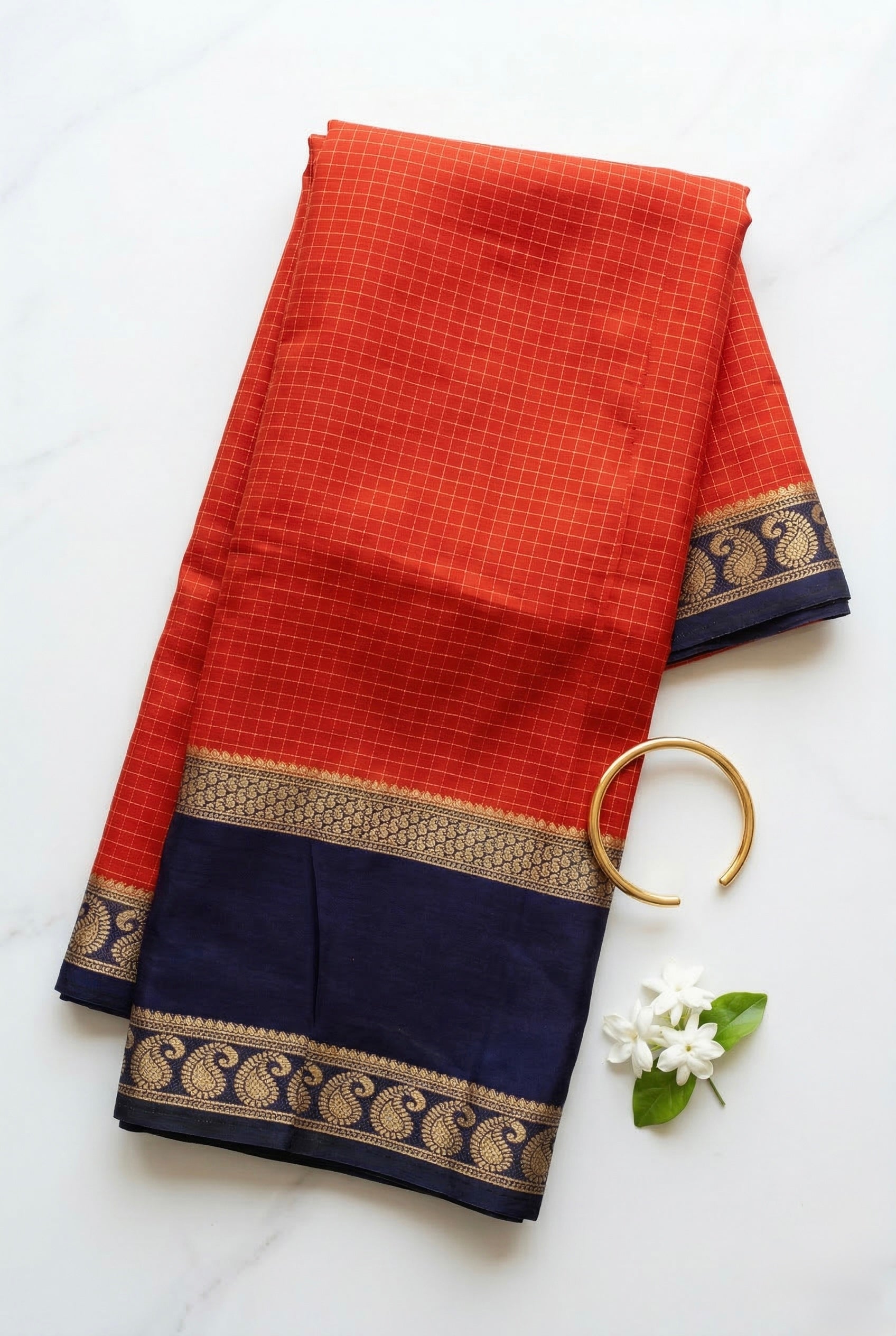Agnira - Premium Crepe Semi-Silk saree