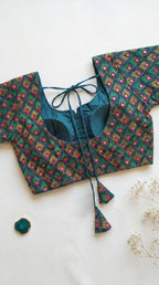 Heavy embroidered multi colour blouse
