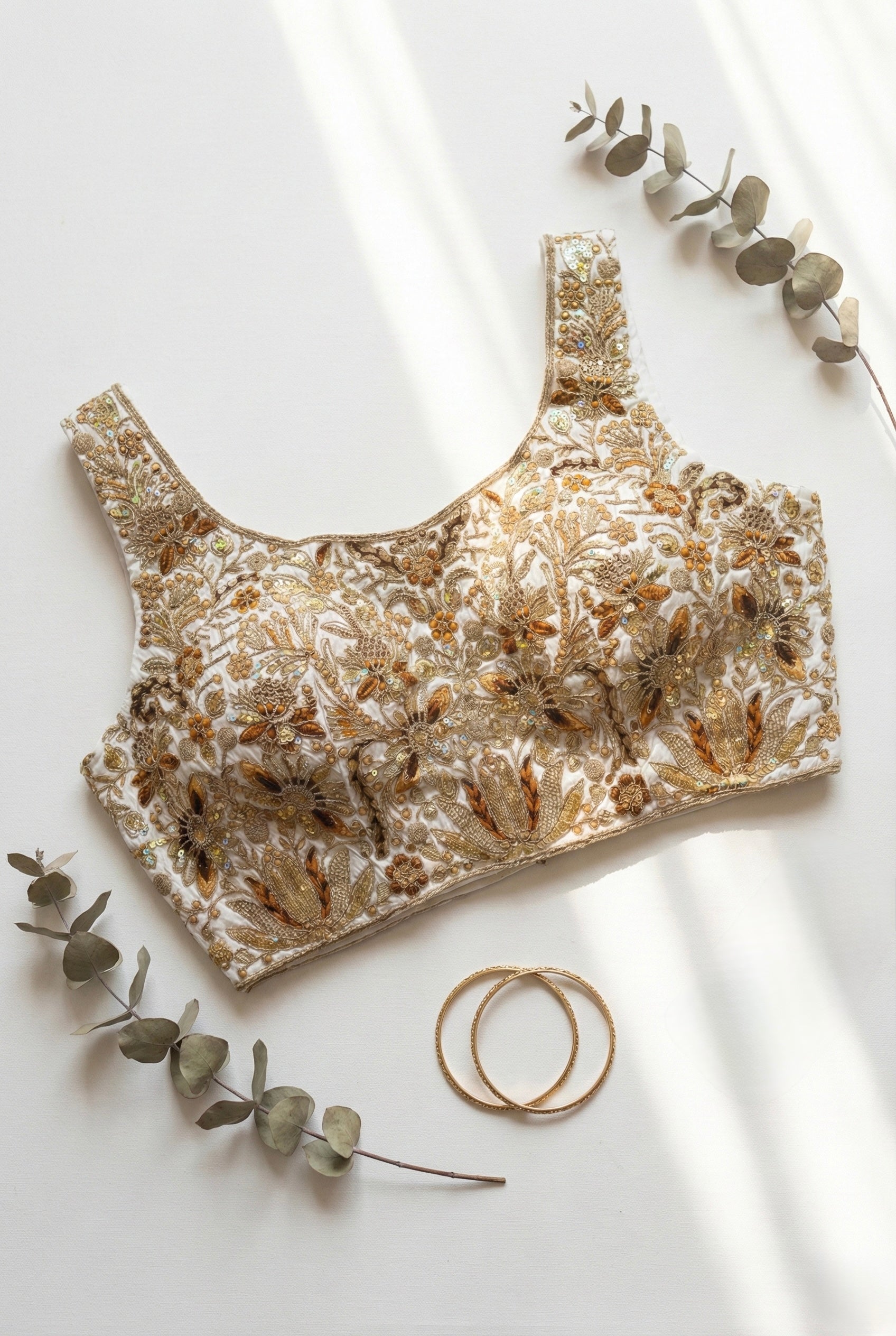 Thread and Zari heavy embroidered Blouse