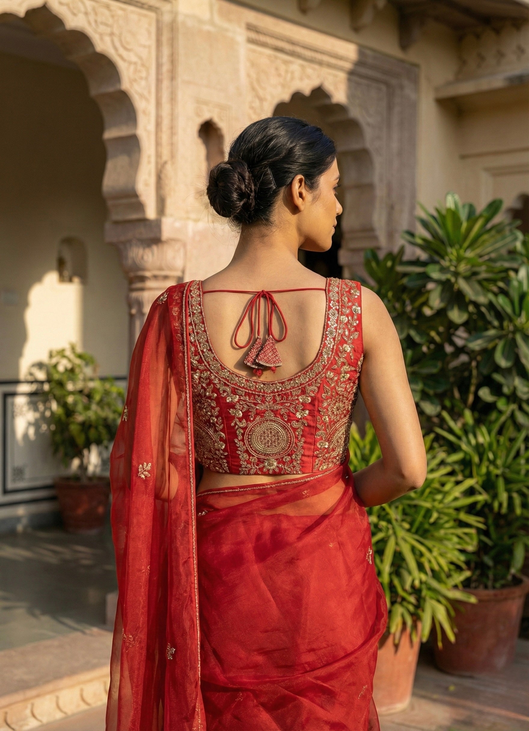 Heavy Embroidered Festive Blouse