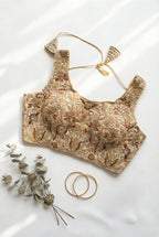 Thread and Zari heavy embroidered Blouse