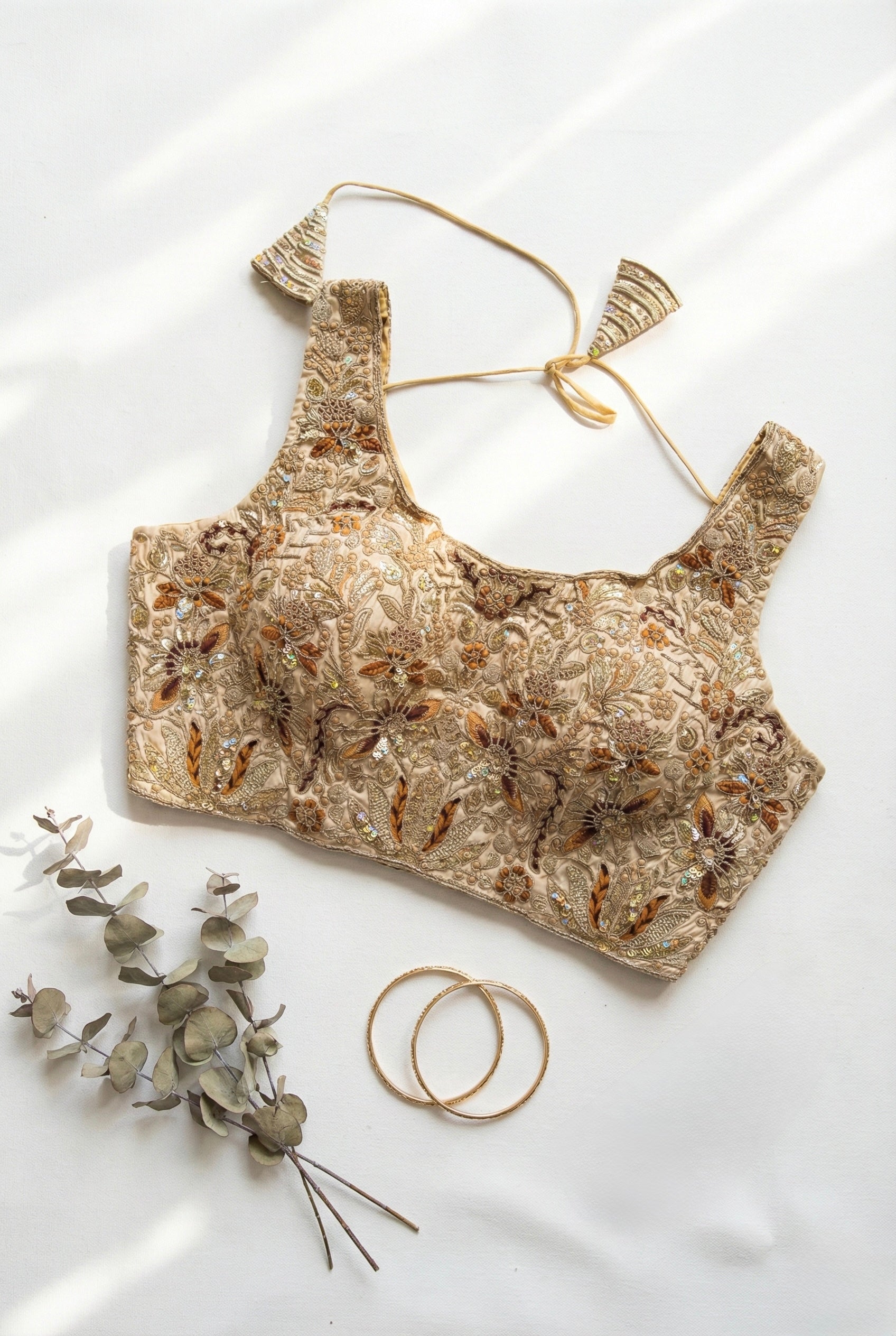 Thread and Zari heavy embroidered Blouse