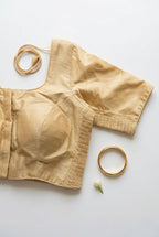 Stretchable Padded Blouse with Sleeves