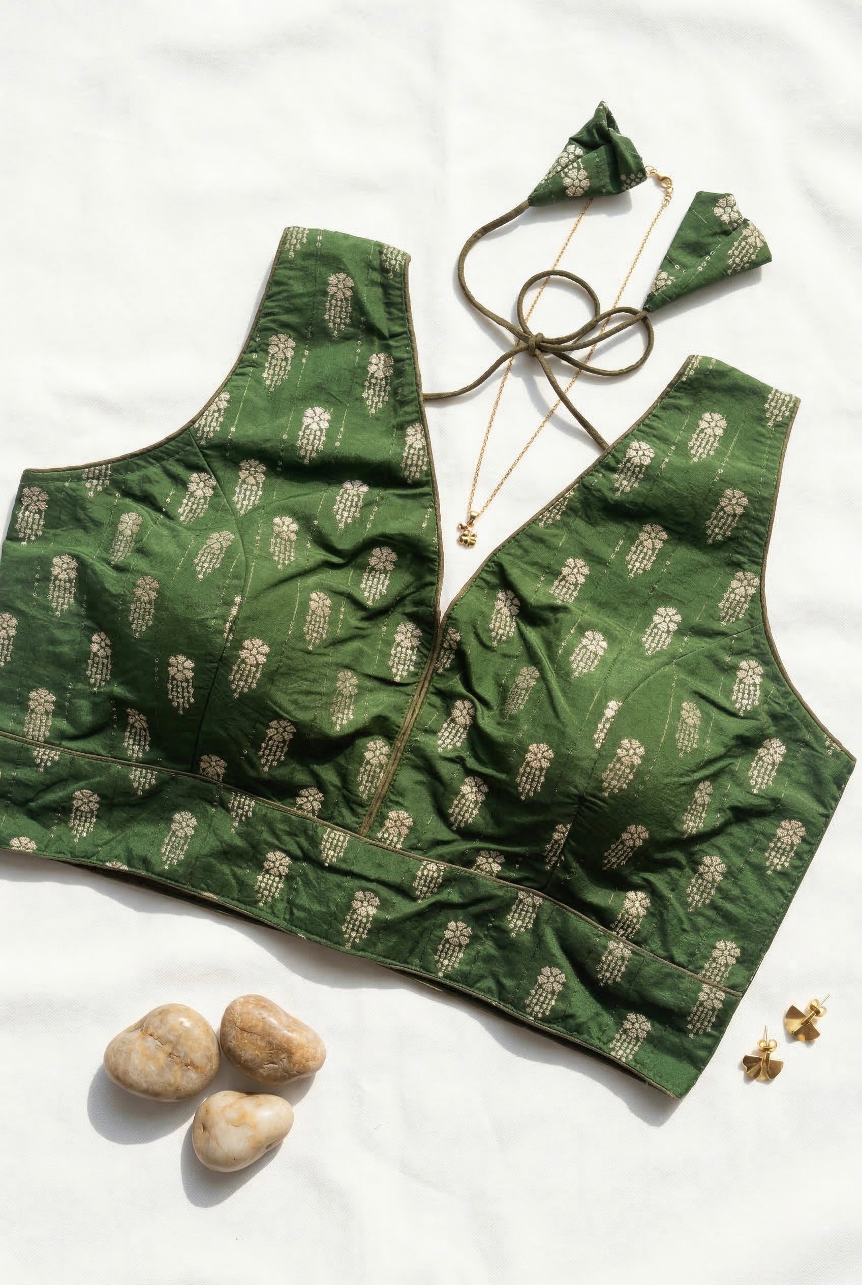 Self Woven Brocade Blouse