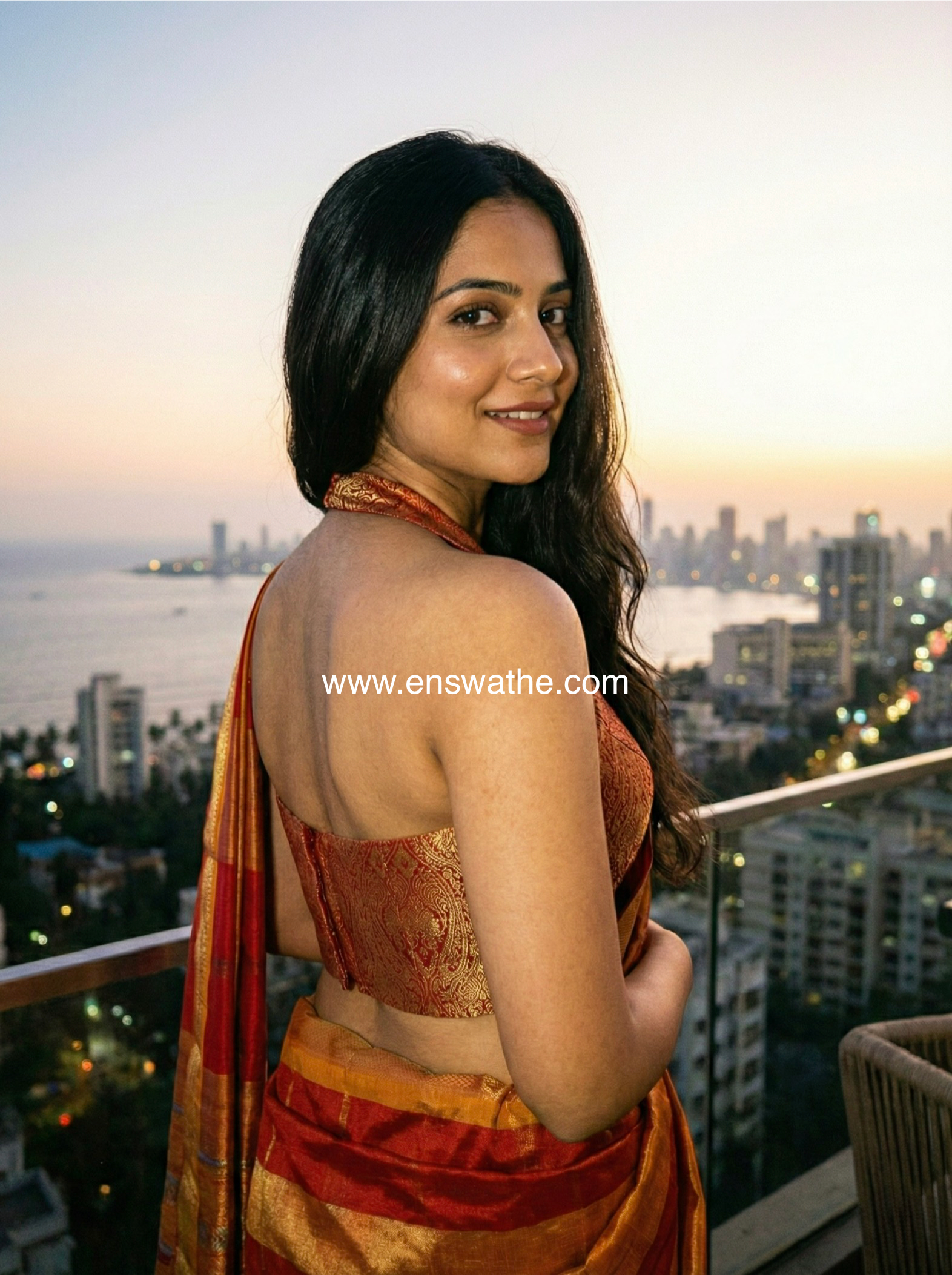 Brocade halter neck corset blouse