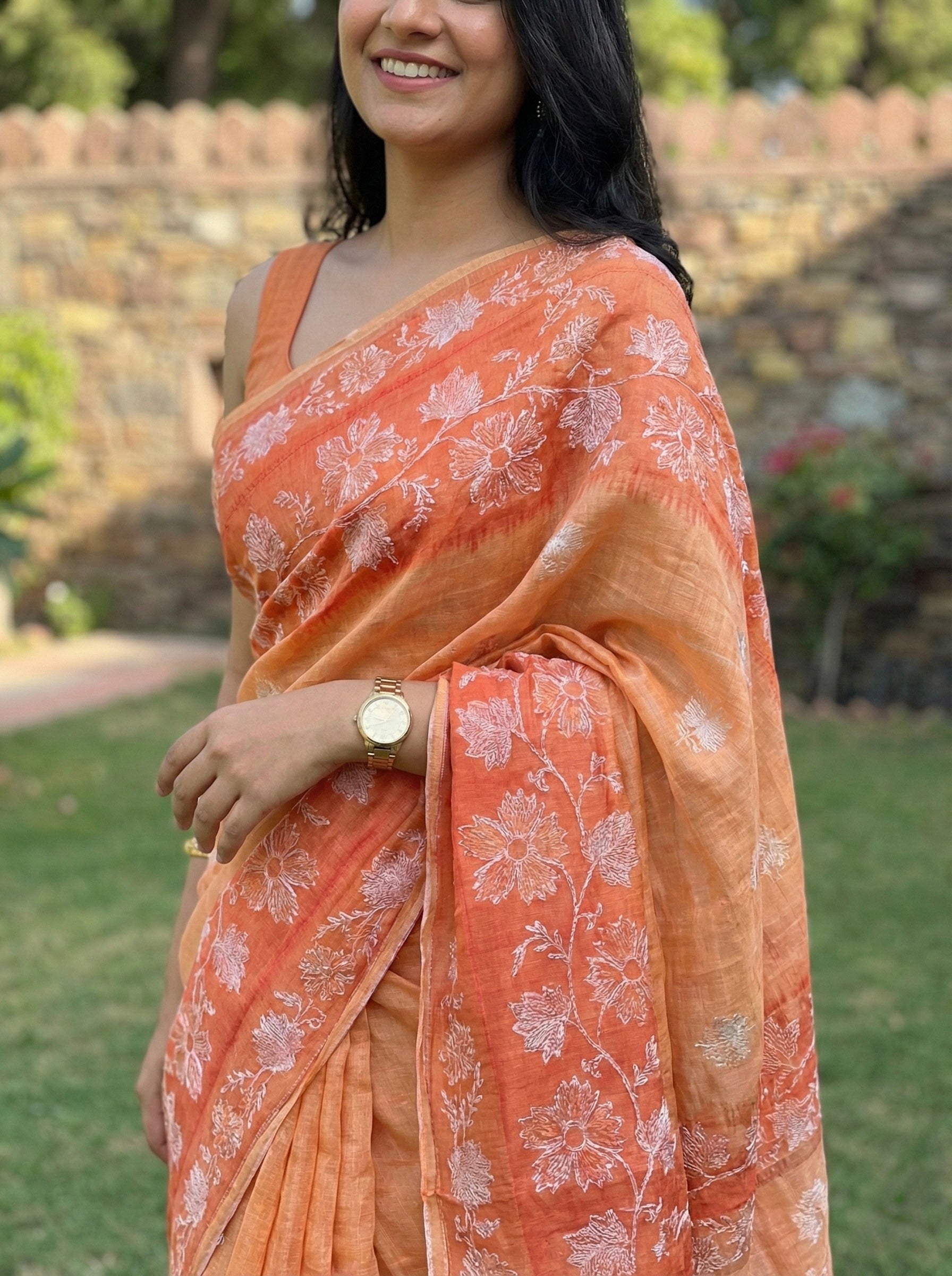 Chanderi Cotton Saree