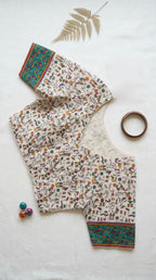 Warli print cotton blouse