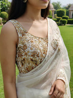 Thread and Zari heavy embroidered Blouse