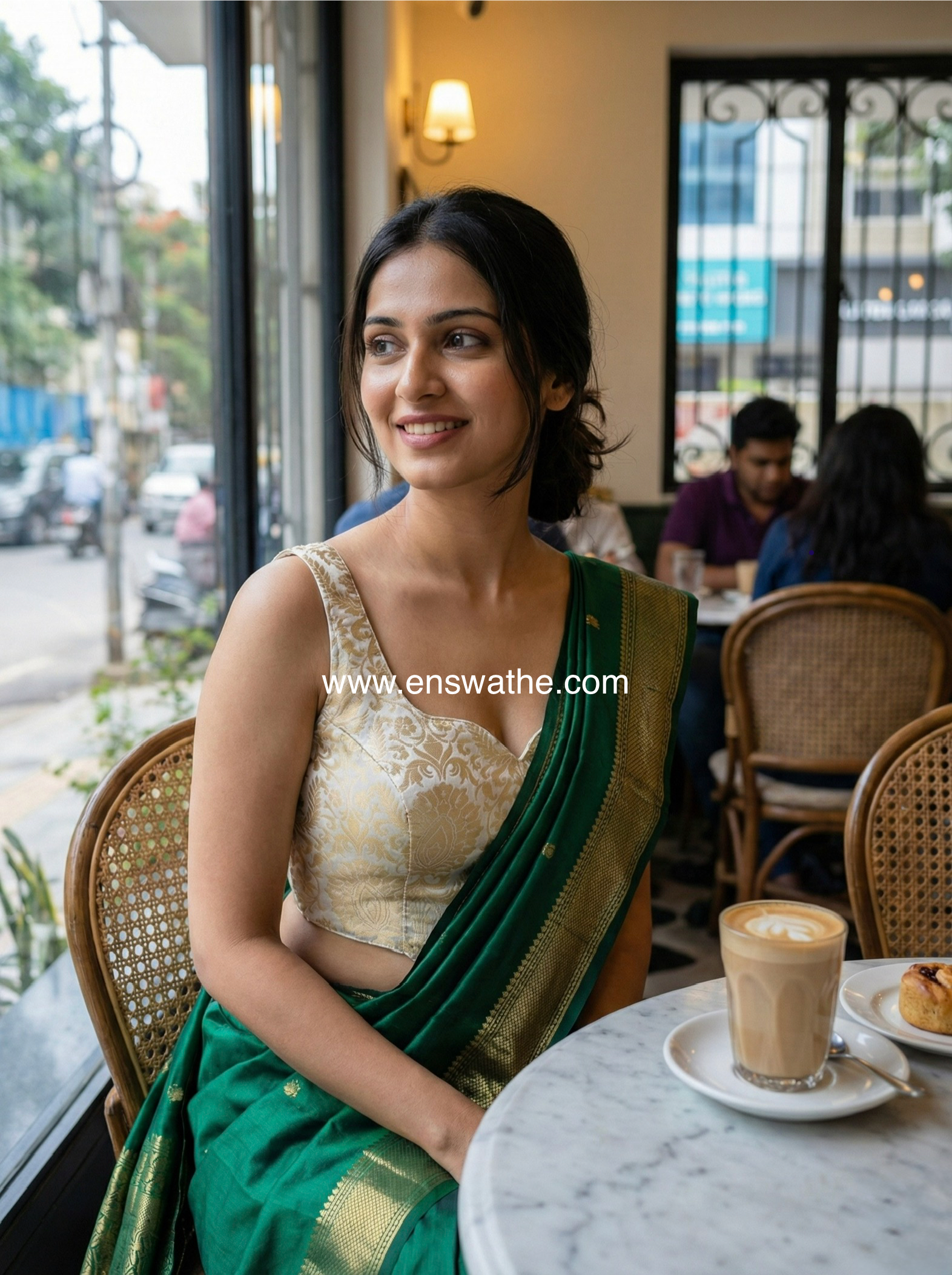 Brocade corset blouse