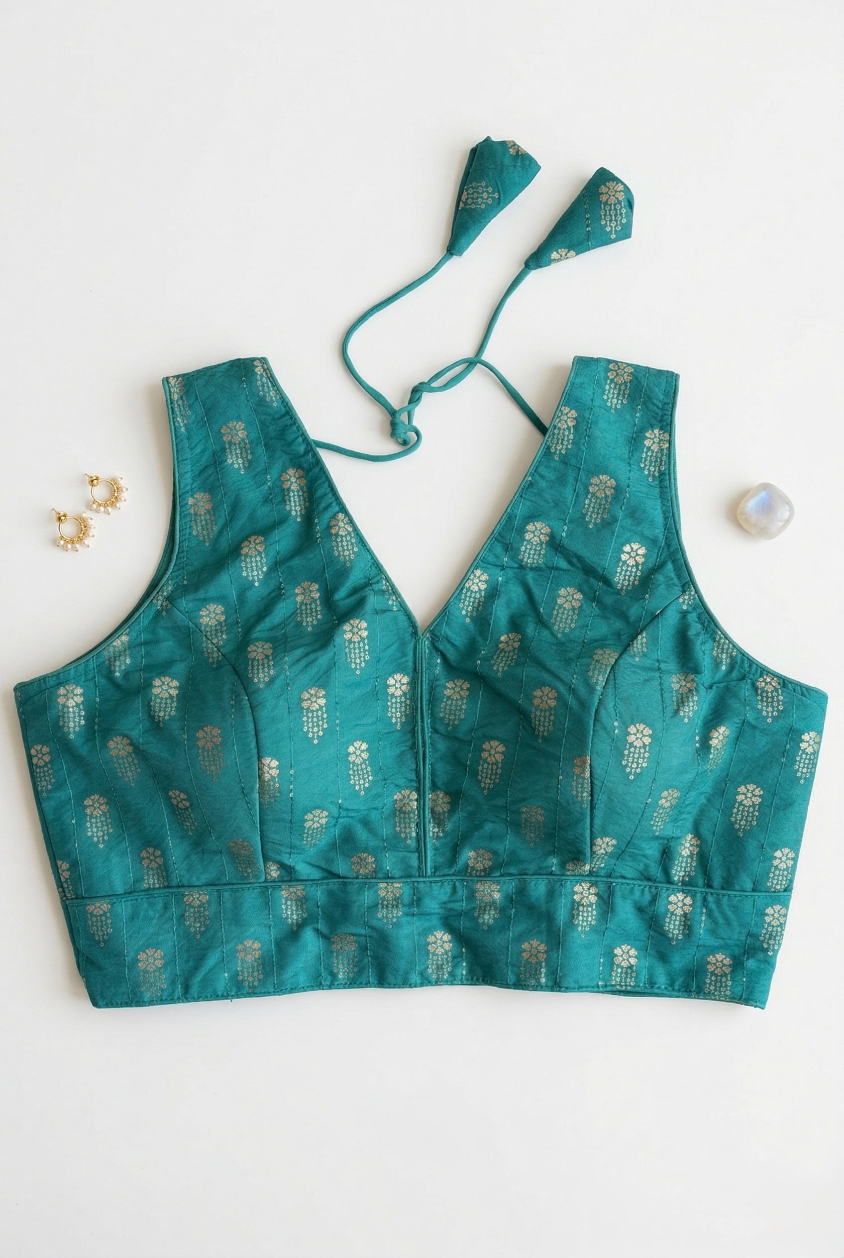 Self Woven Brocade Blouse
