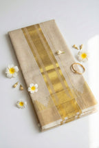 Kerala tissue saree with temple borders