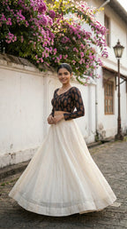 Ajrakh Handblock Cotton Long Sleeve Padded Blouse