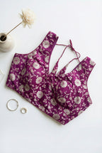 Brocade Wrap Blouse