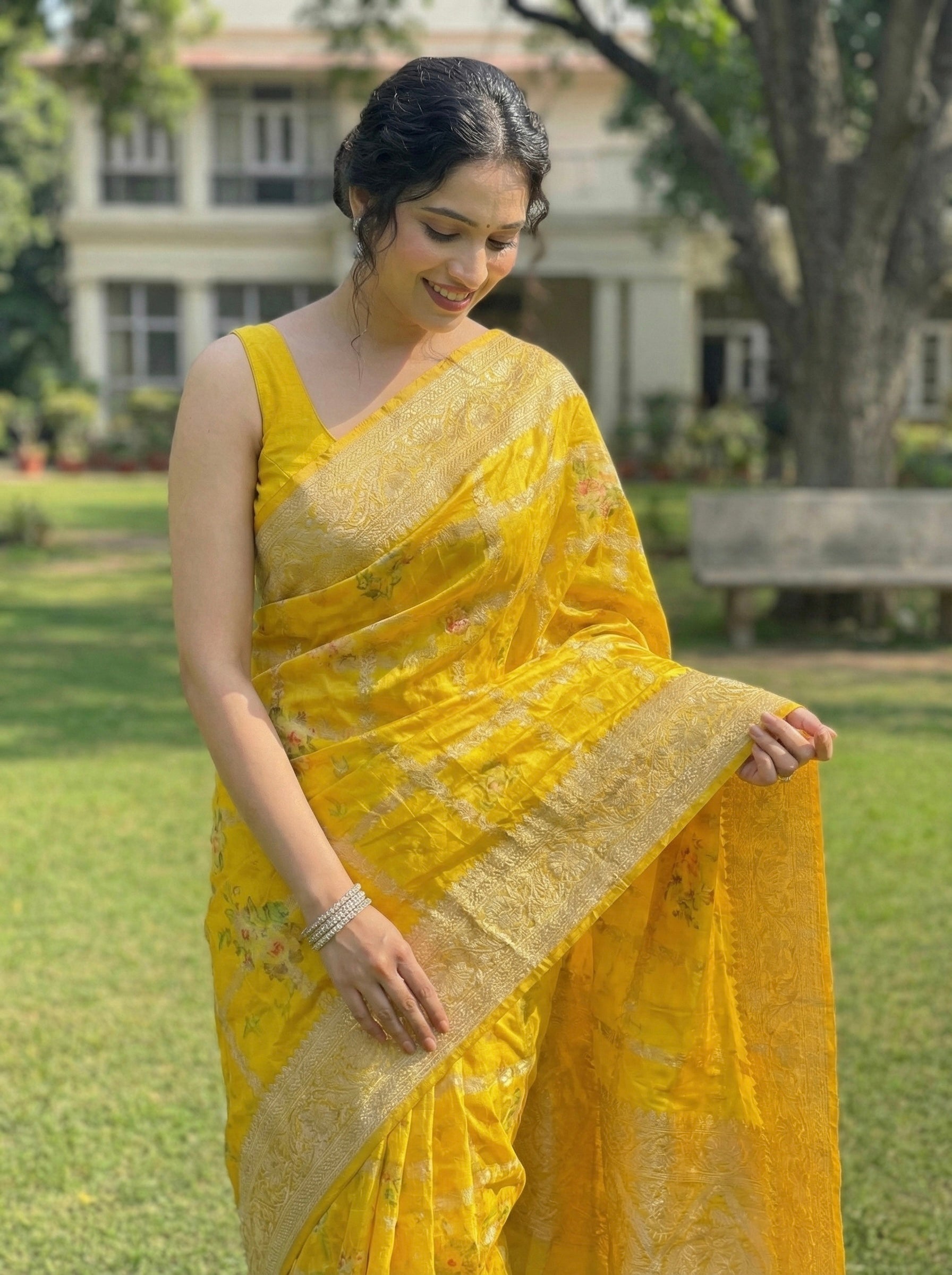 Russian silk saree
