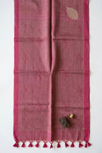 Soft embroidered semi tussar saree