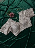 Brocade Blouse with Zari motifs