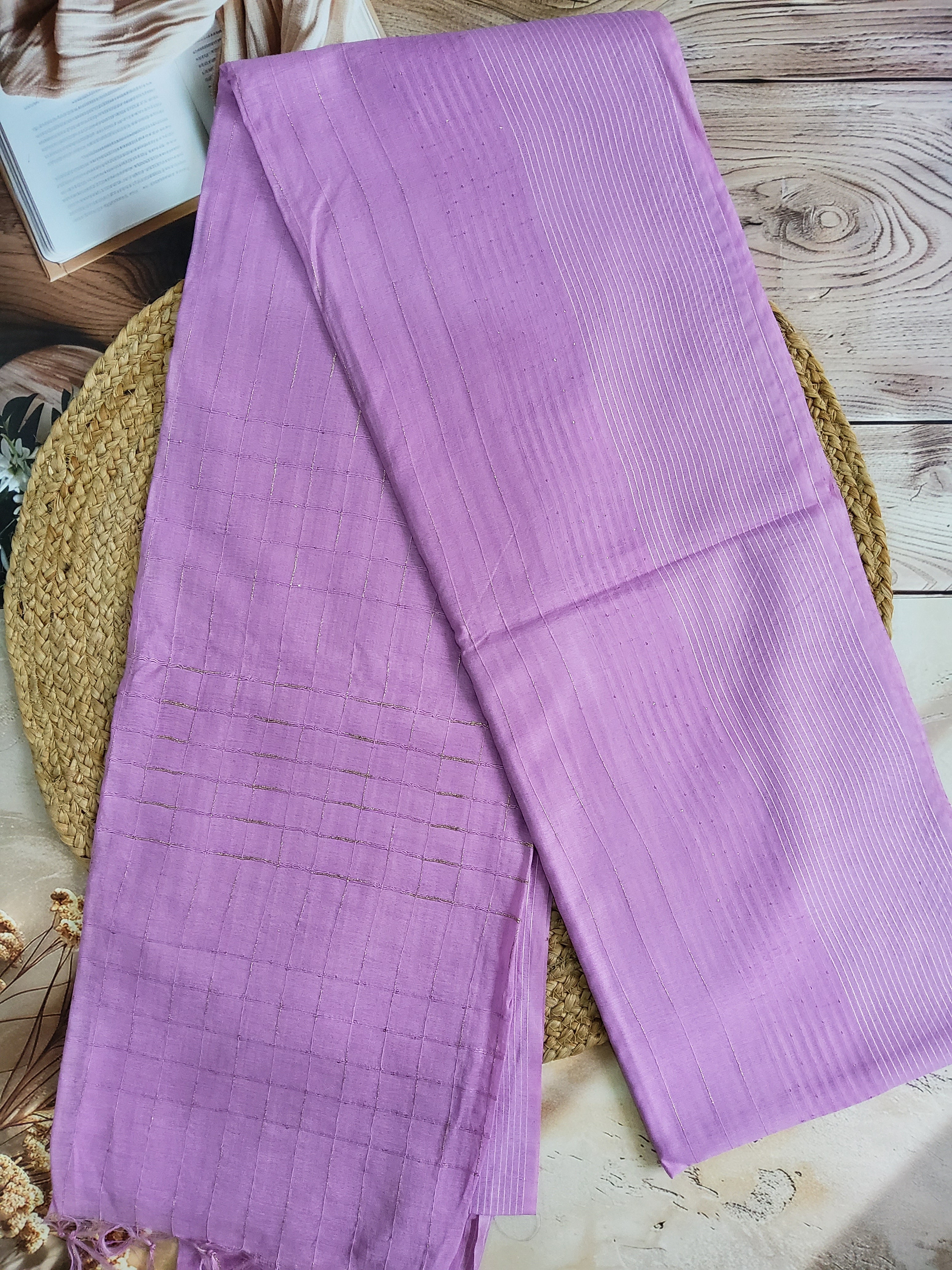 Semi Tussar Pastel Saree