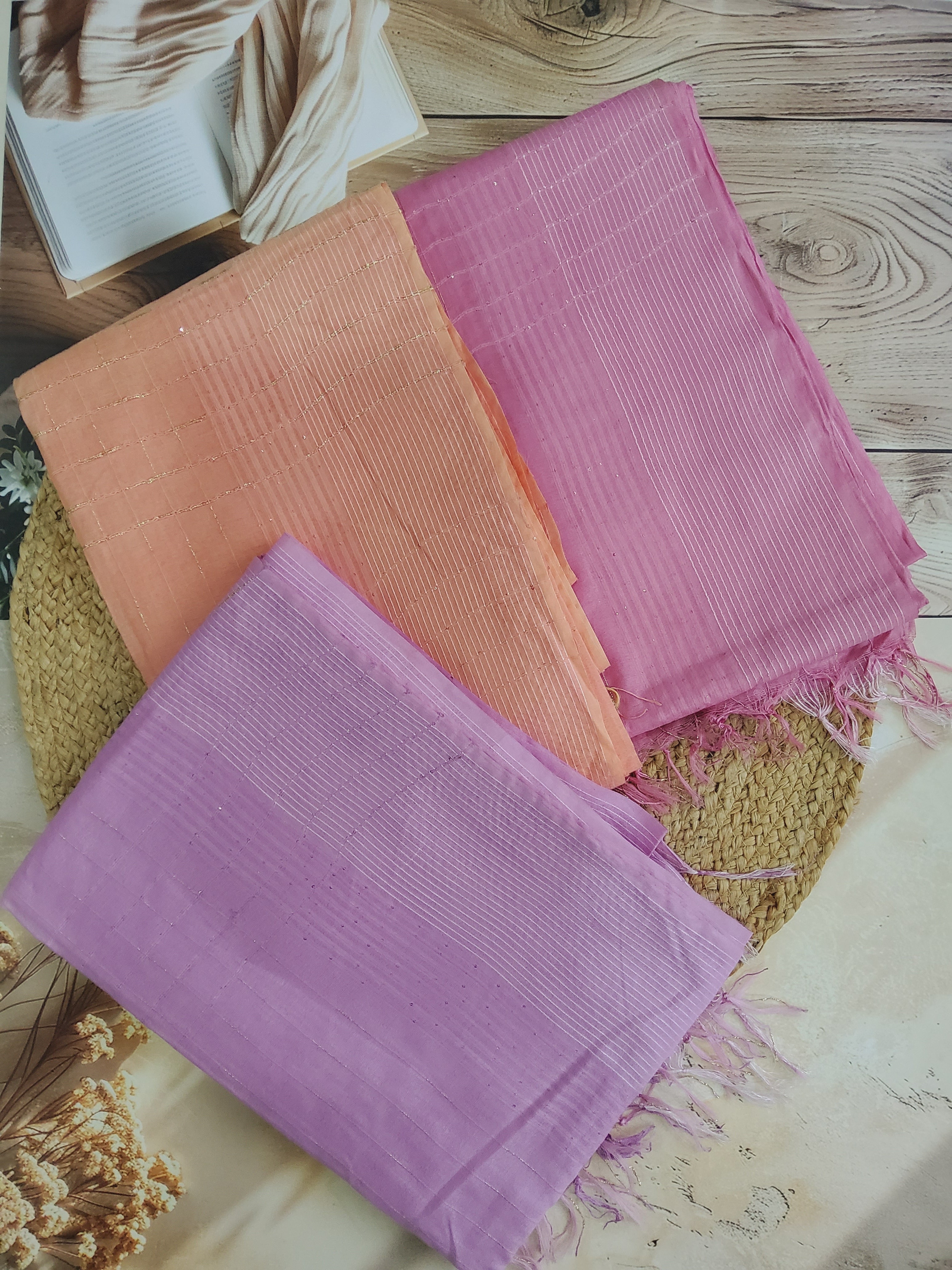 Semi Tussar Pastel Saree