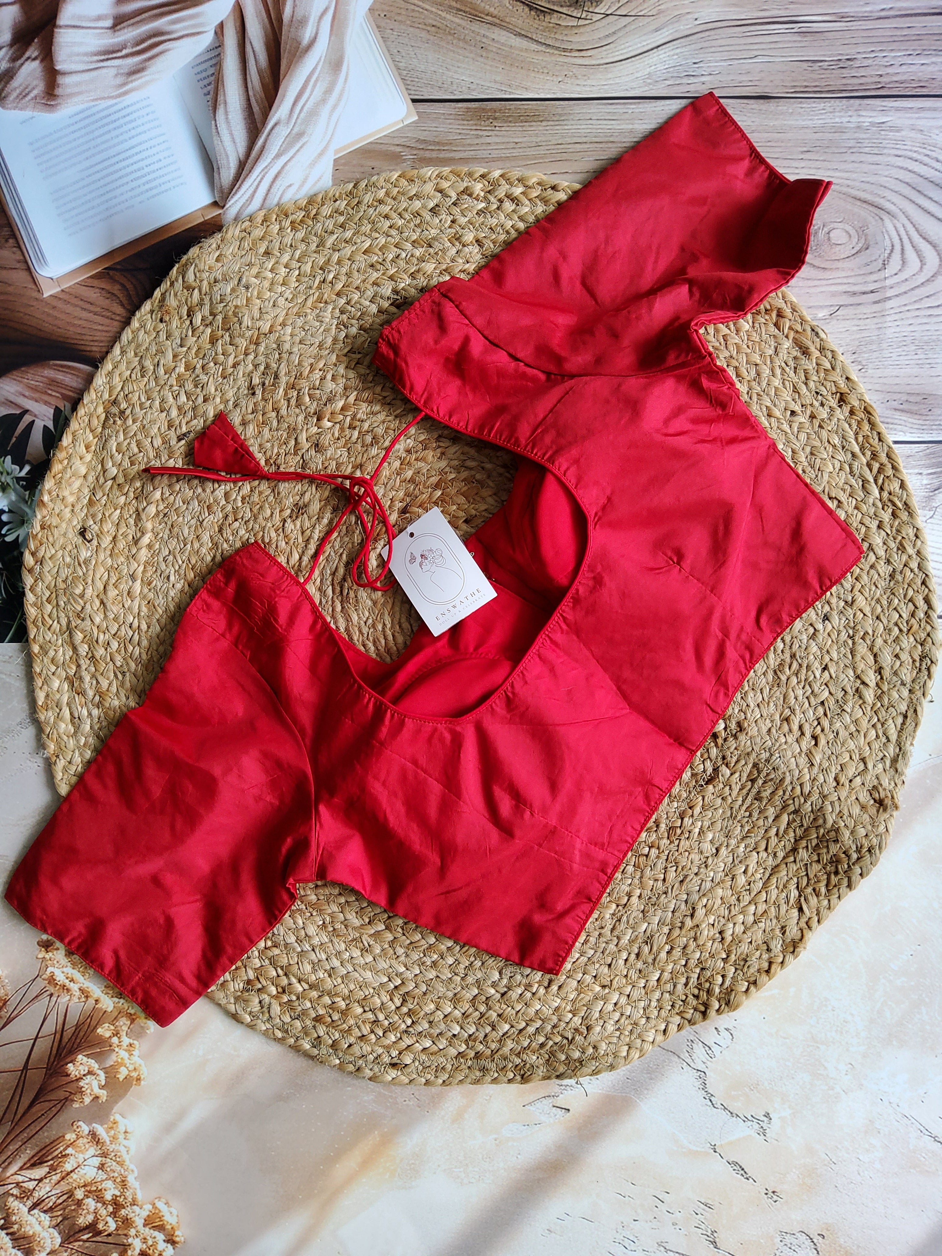 Silk Blouse padded with sleeves