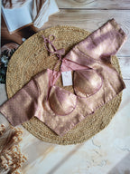 Brocade Halter neck backless padded blouse