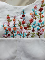 Thread and Bullion embroidered Sleeveless Padded Blouse