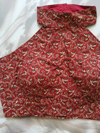 Ajrakh High Neck Halter Blouse
