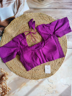 Stretchable Padded Blouse with Sleeves