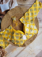 Banaras Brocade 3/4th sleeve padded blouse