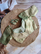 Brocade Halter neck padded blouse